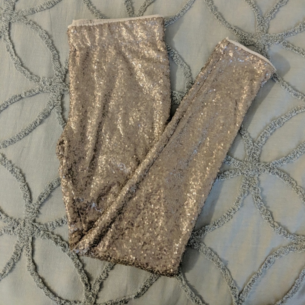 Gold Sequin Leggings